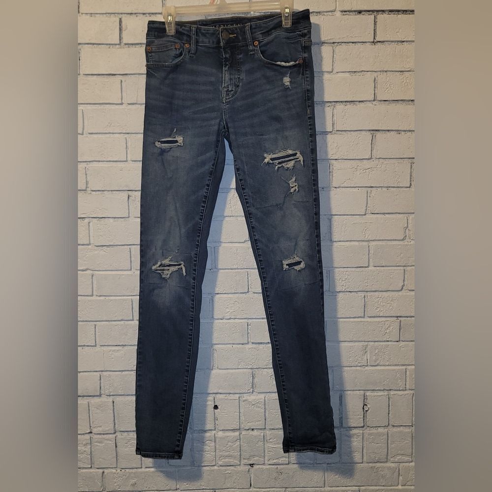 American Eagle Next Level Flex Distressed Slim Jeans - Size 30x34